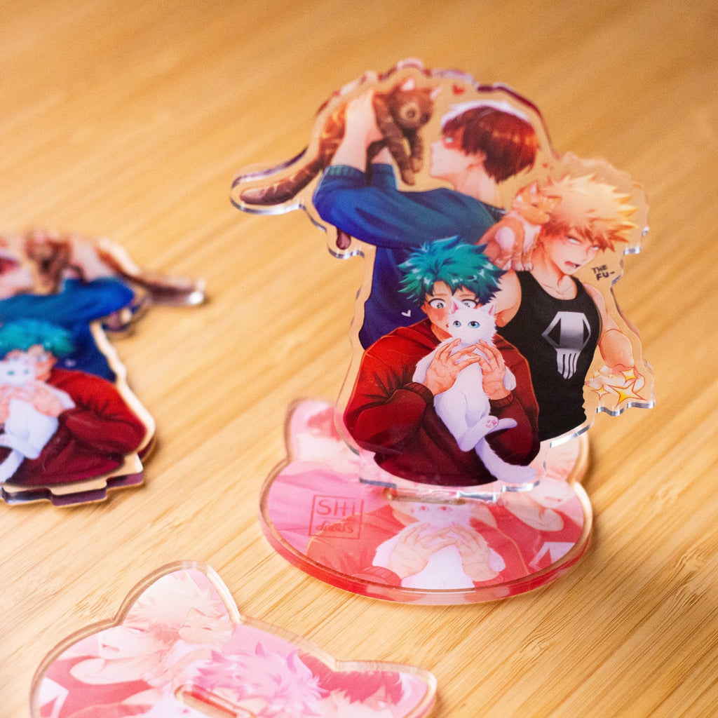 "Catlove" Standees - OhShiDraws Illustration